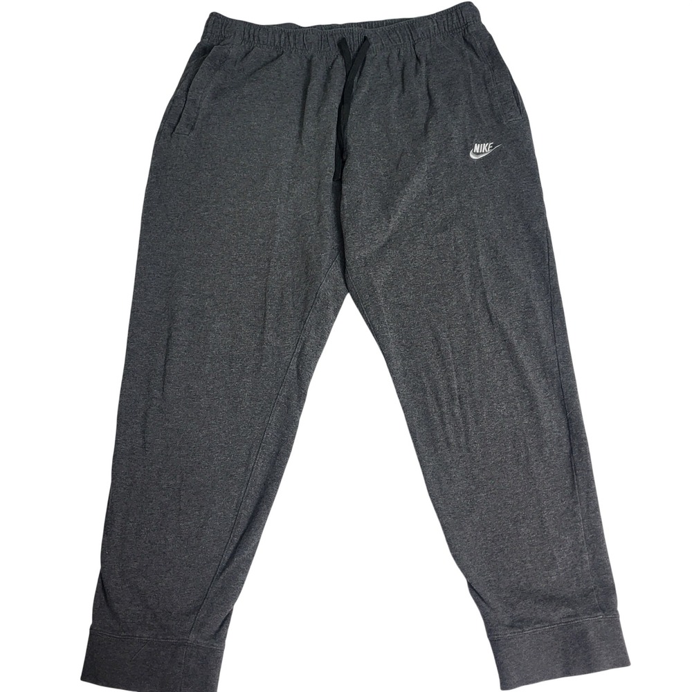 Nike Sportswear Club Fleece Jersey Joggers Grey BV2762-071 Mens XL Cotton Cuffed